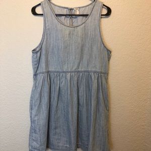 Denim tank dress